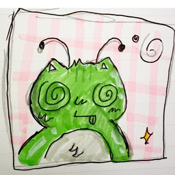drawing of the artist